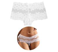 ohmydear Women's Lace Knickers French Briefs Plus Size Lingerie UK 10-18