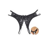 ohmydear Women's Lace Micro Thong Cut Out Sexy Panties Sheer Knicker | Floral French Tanga Briefs, Ladies Underwear, Multipack Undies, Plus Size Lingerie UK 10-18