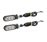 Ohocean Motorcycle Turn Signal Lights For Beach Bikes For Scooters Turn Signal Lights 3SMD ABS+PC Motorcycle Dynamic Flow Light Lamp Modified Break 12V