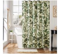 Ohocut Boho Shower Curtain Cute Floral Green Foliage Shower Curtains for Bathroom Allover Jungle Tropical Leaves Plant Shower Curtain Waterproof
