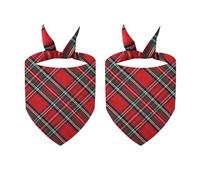 ohodhmnu 2PCS Pet Bandana for Cat Dogs Christmas Festive Party Props Dog Bandanas Scarf Triangle SalivaTowel Pet Holiday