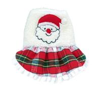 ohodhmnu Dog Christmas Theme Santa Print Pet Dresses Puppy Costume Dress with Puppy Princess