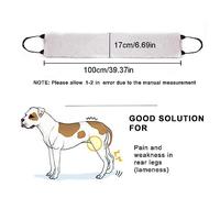 ohodhmnu Portable Dog Sling for Back Legs, Hip Harness to Help Lift Dogs Cruciate to Help Lift Dogs Rear for Canine