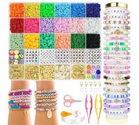 OHOME Stocking Stuffers for Kids - 5300 Clay Beads Bracelet Making Kit,Arts and Crafts for Kids Ages 8-12,Christmas Gifts Crafts Games Toys for 3-10 Year Old Birthday,Travel Essential