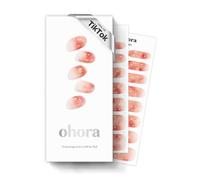 ohora Semi Cured Gel Nail Strips (N Apple Cider) - Works with Any Lamps, Salon-Quality, Long Lasting, Easy to Apply & Remove - Includes 2 Prep Pads, Nail File & Wooden Stick