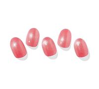ohora Semi Cured Gel Nail Strips (N Vivid Rosy) - Works with Any UV Lamps, Salon-Quality, Long Lasting, Easy to Apply & Remove - Includes 2 Prep Pads, Nail File & Wooden Stick