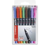 Stabilo OH Pen Permanent - Assorted Colours and Widths, Choose Wallet of 4/6/8