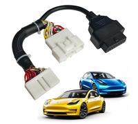 OHP Tesla Model 3 Model Y Custom Build OBD2 Harness Adapter for Full Diagnostics - Compatible with OBDLink/Veepeak Scanners & ScanMyTesla App