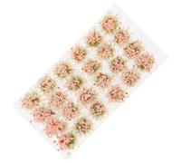 OHPHCALL 1 Box of Simulated Grass Tuft Miniature Vegetation Group for Model Train Railway and Micro Landscape, Realistic Pink Plastic Grass Cluster That Can Be Cut Freely