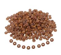 OHPHCALL 1000Pcs Wood Beads for Bracelets Making Novelty Shape Coffee Colour Multi-Function Not Easy to Break Boho Beads Jewellery Making for Jewelry Projects