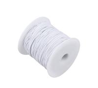 OHPHCALL 100M White Elastic String Beads Cord 1Mm DIY Jewelry Elastic Strand for Bracelet Making and Beading Crafts
