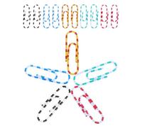 OHPHCALL 100pcs Small Binder Clips Assorted Color Steel Paper Clips with Secure Fastening and Compact Design for Office and Everyday Tasks Random Color