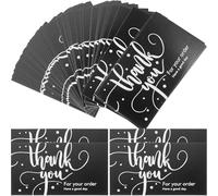 OHPHCALL 100pcs Small Thank You Stickers Decorative Paper Labels Self-Adhesive and Firmly Stick for Handmade Cookies Bags and Small Shop Packaging