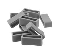 OHPHCALL 10pcs 22mm Silicone Watch Band Strap Loops Grey Replacement Watch Strap Keepers for Wristwatches