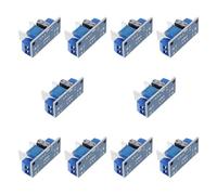 OHPHCALL 10pcs Adjustable Dc Voltage Regulator Module Blue Metal Efficient Conversion Low Ripple Output for Embedded Systems and Automotive Power Supply Setups