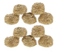 OHPHCALL 10pcs Brass Cleaning Balls Soldering Tip Cleaners Round Wire Balls Remove Oxides and Excess Solder for Soldering Iron Maintenance