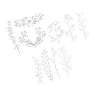 OHPHCALL 10pcs DIY Scrapbooking Backing Paper with Hollow Out Lace Design and Motivational Quotes, White Paper with 10 Different Styles, for Photo Album Decor and Creative Craft Projects
