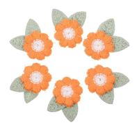 OHPHCALL 10pcs Flower Clothes Patches Embroidered Sewing Patch with Cloth Material for DIY Personalize Clothing and Cover Holes, Suitable for Bags and T-Shirts with Bright-Colored Beautiful