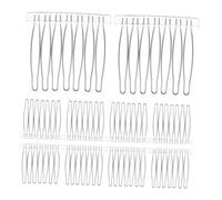 OHPHCALL 10pcs Robust Stainless Steel Hair Combs Teeth Design for Secure Hold French Twist Hair Comb Wedding Parting Stylish Accessories Styling Pins Bun Holder