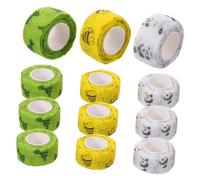 OHPHCALL 12 Rolls Self Wrap Finger Tape Elastic Athletic Bandage for Sports Protection Breathable Non Woven Fabric Wound Care Comfortable Adhesion Easy Tear for Manual Operation