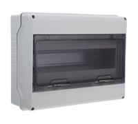 OHPHCALL 12 Way Outdoor Power Distribution Box with Window, Ip65 Weatherproof Abs PC Plastic Electrical Breaker Box Featuring Standard 35mm Din Rail, Easy Installation, High Power
