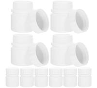 OHPHCALL 12pcs Hdpe Pill Bottles with Lids 30ml Empty Pill Bottles Wide Mouth Powder with Cap Reusable and Leak Preventing Small Medication for Travel and Storage
