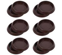 OHPHCALL 12pcs round Plastic Furniture Caster Cups for Carpet Floor Protector Non-slip Rubber Wheel Grippers Furniture Leg Pads for Sofas Chairs Bed Wheels