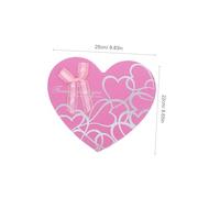 OHPHCALL 18-grid Heart-shaped Present Box Valentine's Day 18-grid Chocolate Packaging Box Elegant Paper with Bowknot for Mother's Day Birthdays Organizing and Protecting Presents