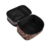 OHPHCALL 1pc Practical Transparent Two-Layer Cosmetic Bag for Travel and Home Use Stylish Portable Toiletry Organizer for Makeup and Essentials for Women and Girls