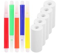 OHPHCALL 1set Mini Thermal Printer Self-adhesive Labels of Blank Thermal for Organizing Color Coding and Diy Projects for Home Office and School Use
