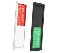 OHPHCALL 2 pcs Magnetic Slider Do Not Disturb Privacy Signs for Office Conference Rooms Clear Vacancy Indicator Door Signs with Eye Catching Design for Meeting and Home Use