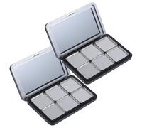 OHPHCALL 2 Sets Empty Makeup Palette Portable and Lightweight as Material Eyeshadow Pigment Tray and Makeup Pallet Organizer for DIY Use, Gift for Girlfriend or Wife