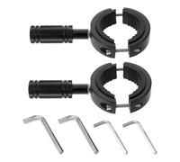 OHPHCALL 2 Sets Motorcycle Light Mounting Brackets Adjustable Aluminum Alloy Extension Structure Protective Bumper Design for Night Riding and Rough Terrains