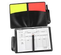OHPHCALL 2 Sets Multi Function Referee Kit with Red Yellow Cards and Notepad Pen for Football Soccer Officials Referee Accessory for Accurate Sports Match Decisions