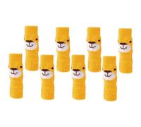 OHPHCALL 2 Sets Pet Dog Leg Covers Stylish Yellow Anti-slip Puppy Leg Warmers Cotton Polyester Protects from Ice and Cold Recommended Weight 1.5-4kg Indoor Use