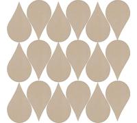 OHPHCALL 200pcs Unfinished Water Drop Wood Cutouts Double-Sided Graffiti Easy to Paint Beige Wooden Cutouts for Creative Handicrafts and Home Decor