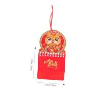 OHPHCALL 2024 Chinese New Year Calendar Mini Wall Calendar 12 Pcs Red Paper Easy to Hang Space-saving Classic Traditional Chinese Style for Home and Office Decoration