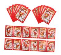 OHPHCALL 20pcs Chinese Cash Envelopes Li Xi Red Envelope Traditional Money Lucky Money Creative New Year Red Lunar New Year Cute