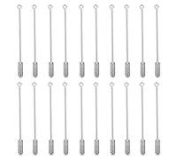 OHPHCALL 20pcs Copper Brooches with Long Needle Pins, Handmade Metal Brooch Accessories Featuring Simple Design, for DIY Wedding Decorations and Casual Occasions, Sturdy and Never