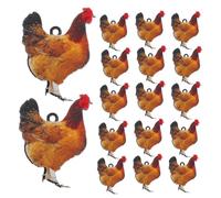 OHPHCALL 20pcs Cute Acrylic Animal Pendants Realistic Farm Charms for DIY Jewelry Making for Earrings Necklaces Bracelets Enhance Creativity Hands Skills