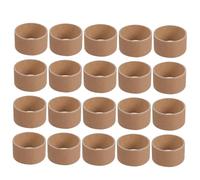 OHPHCALL 20pcs DIY Craft Paper Rolls Spiral Texture, Brown Cardboard Tubes for Crafts, 3cm Height x 5.2cm Diameter, Boys and Girls and Adults Art Projects, Creative Painting and Drawing Supplies