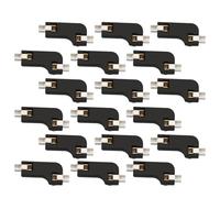 OHPHCALL 20pcs Hot Swap Pcb Socket for Mechanical Keyboard Buttons Black Abs Material with Two Clamps Fast Shaft Swapping and Hot-swappable Design for Computer Keyboard Button Hot Plug