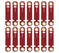 OHPHCALL 20pcs Red Parrot Leg Bands for Training and Identification, Pu Material Bird Leg Identification Bands for Parakeet and Cockatiel, for Interactive Activities and Feeding