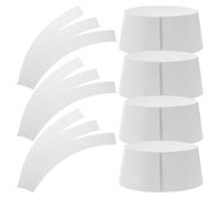 OHPHCALL 20pcs Tabletop Hat Rack Cap Display Stand Hat Display Rack White Paper round Top Flexible Wrinkle Prevention Inserts for Storage