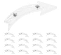 OHPHCALL 20pcs White Portable Wheel Reflectors for Bikes and Motorbikes, Plastic Warning Reflective Signs with Easy Installation, for Cycling Safety at Workplace and Home