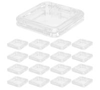 OHPHCALL 24pcs Acrylic Nail Storage Organizer Box Compact Space-saving Jewelry and Nail Art Supplies Case for On-the-go Needs and Daily Outings