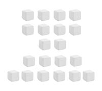 OHPHCALL 24pcs Calcium Cubes Reptile Tank Substrate Turtle Tank Calcium Stone Slow Dissolving Longer Life White Mineral for Fish