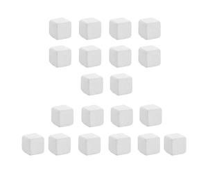 OHPHCALL 24pcs Calcium Cubes Reptile Tank Substrate Turtle Tank Calcium Stone Slow Dissolving Longer Life White Mineral for Fish