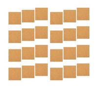 OHPHCALL 24pcs Self-Adhesive Square Cork Sheets 2mm Thick 10x10cm Cork Tiles for DIY Coasters Crafting Backing Boards Small Boards for Home and Office Decor