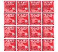 OHPHCALL 24Pcs Toilet Please Do Not Flush Stickers, Waterproof Instructional Decals with Warning Labels, Bathroom Use for Office and Public Restroom Signs